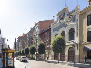 Claustro las Francesas Valladolid calle árboles